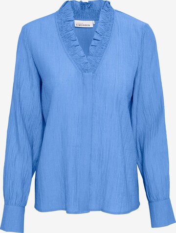 KAREN BY SIMONSEN Blouse 'Nathasja' in Blauw: voorkant