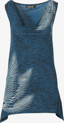 Top di KOROSHI in blu: frontale