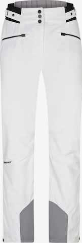 ZIENER Regular Workout Pants 'TILLA' in White: front