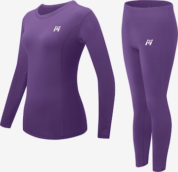 MEETWEE Athletic Bodysuit 'Athletic Underwear' in Purple: front