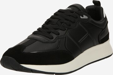 Hackett London Sneakers in Black: front