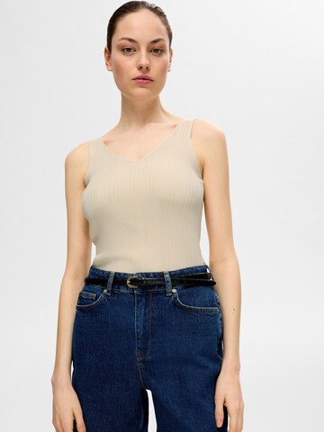 SELECTED FEMME Sticktop i grå: forside