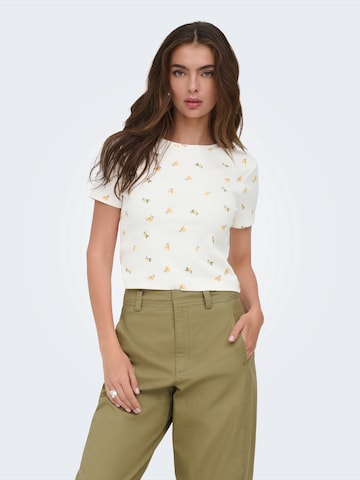 ONLY Футболка 'ONLFENJA' в Белый: спереди