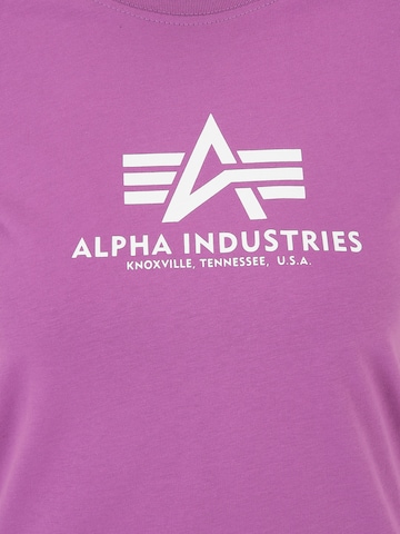 T-shirt ALPHA INDUSTRIES en violet