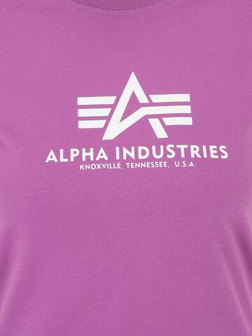 ALPHA INDUSTRIES T-shirt i lila