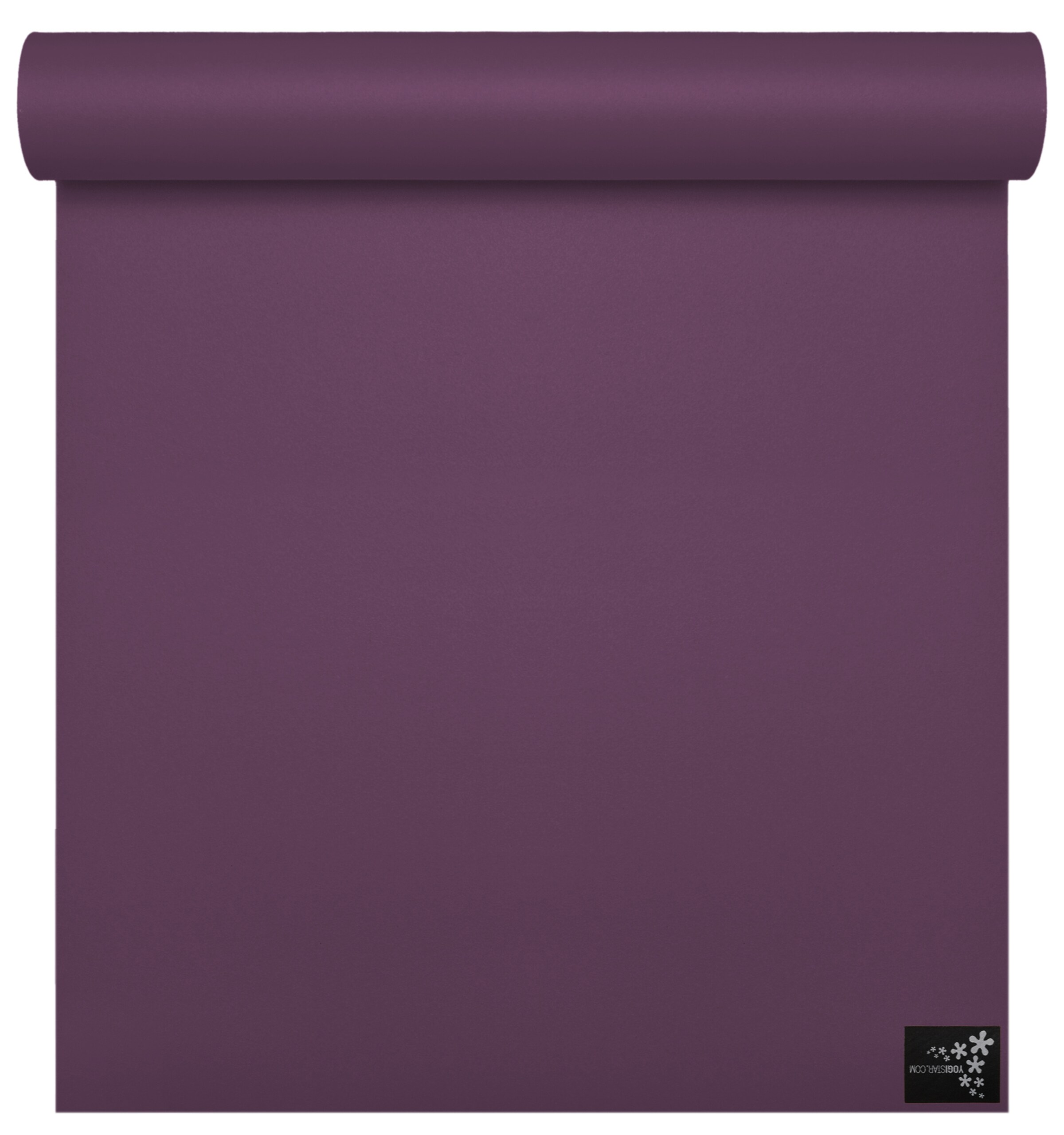 YOGISTAR.COM Yogamatte in Lila: Vorderseite