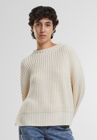 Pullover extra large di Urban Classics in bianco: frontale