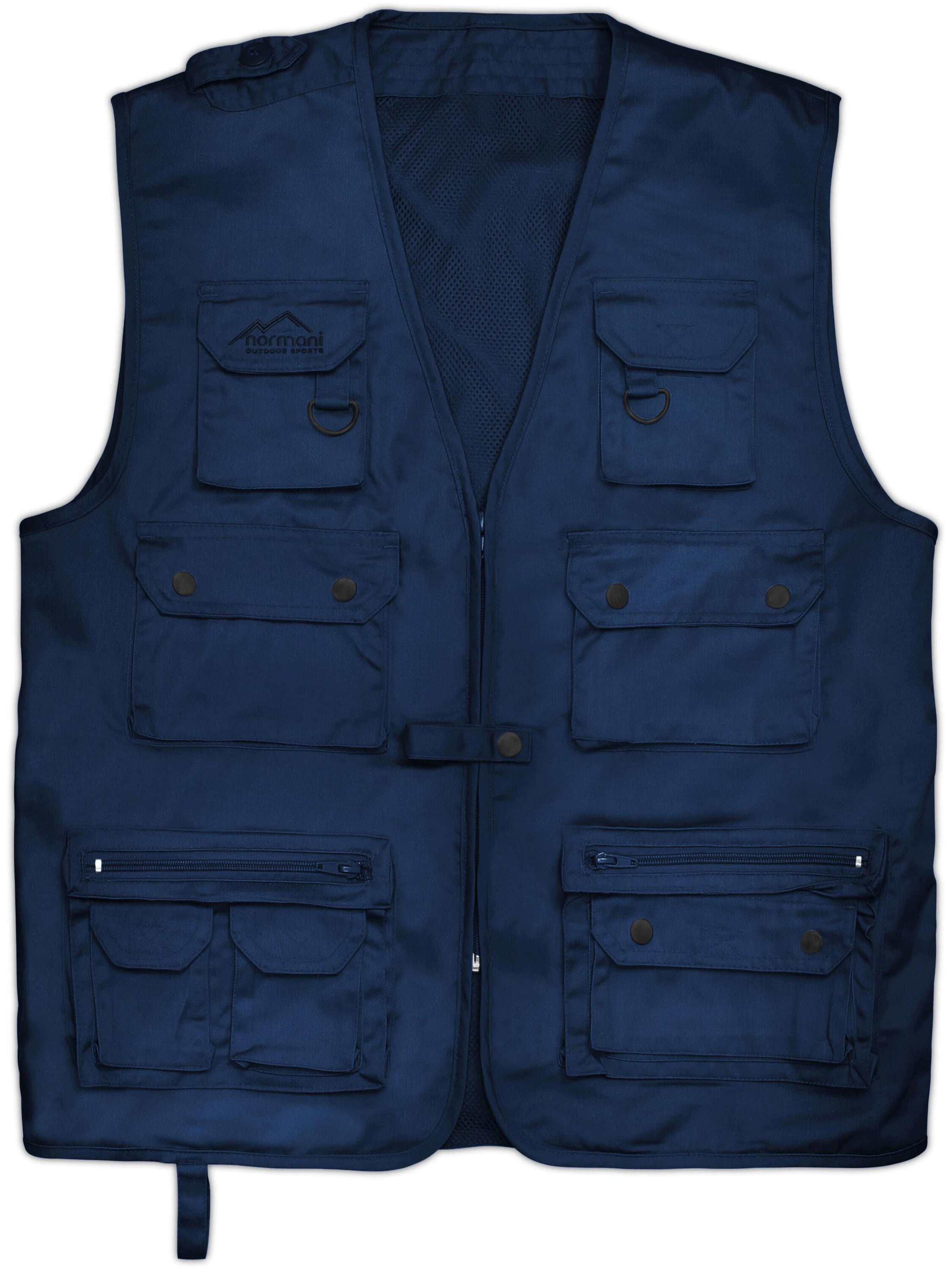 Gilet de sport normani en bleu : devant