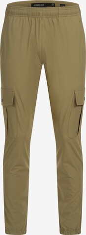 INDICODE JEANS Tapered Cargo Pants 'Landie' in Green: front