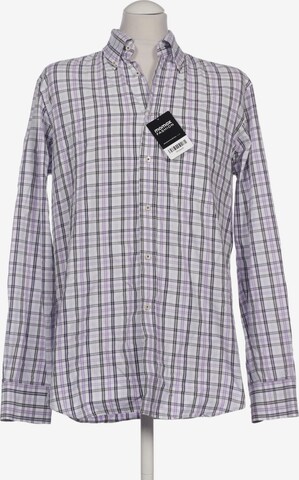Commander Button Up Shirt in M in Purple: front