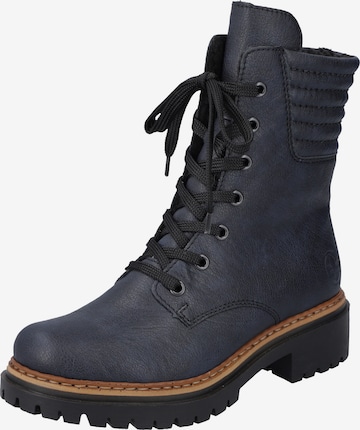 Rieker Lace-up bootie in Blue: front