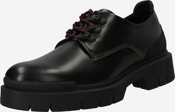 Chaussure à lacets 'Denzel' HUGO en noir : devant