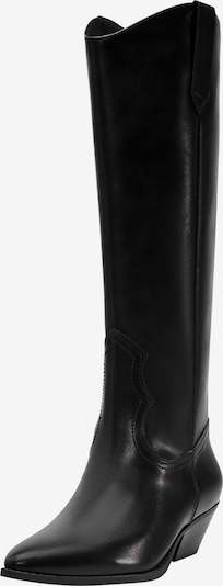 Pull&Bear Bottes en noir, Vue avec produit