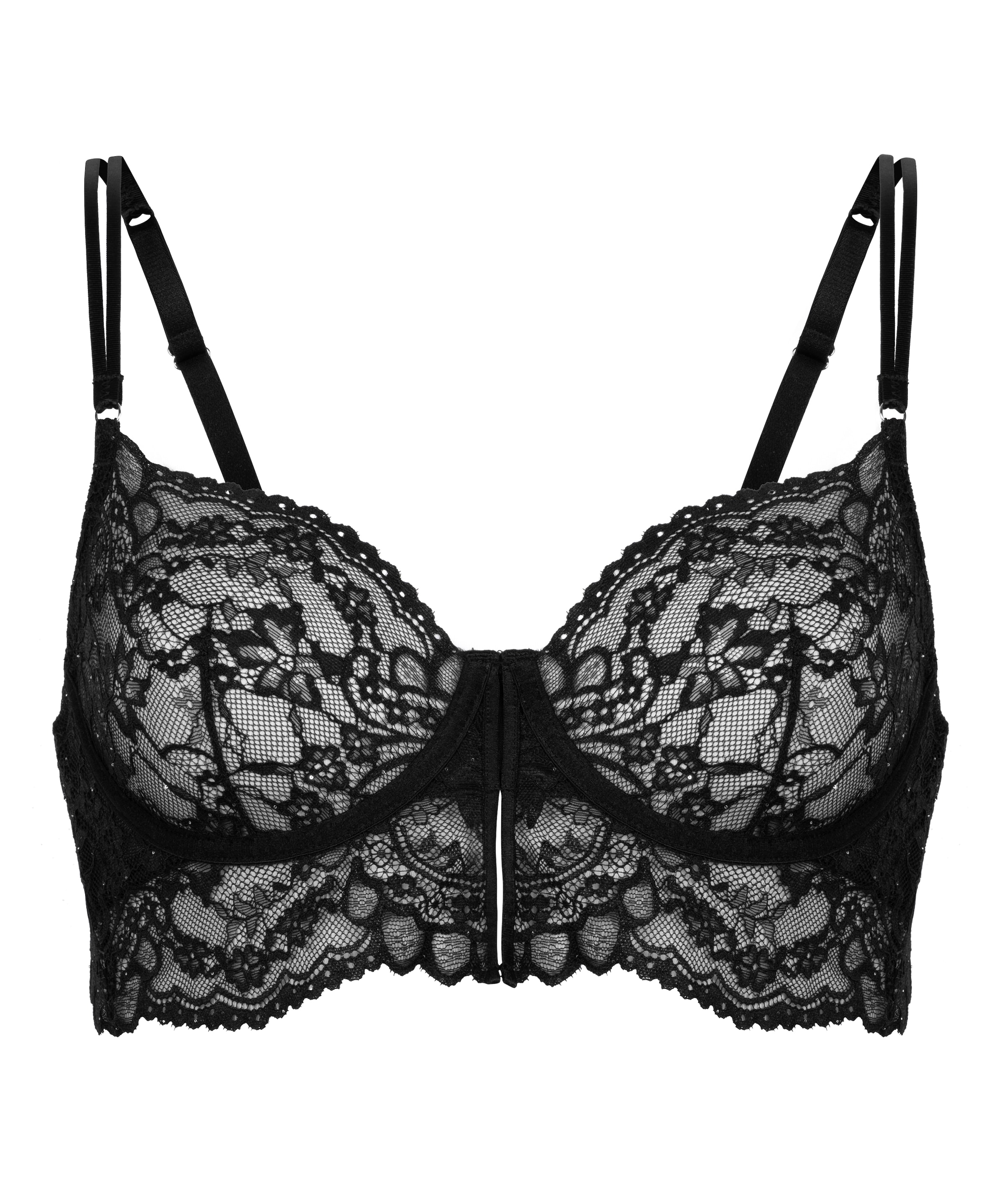 Hunkemöller Бюстье Бюстгальтер 'Sabrina' в Черный: спереди