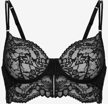 juoda Hunkemöller Biustjė Liemenėlė 'Sabrina': priekis