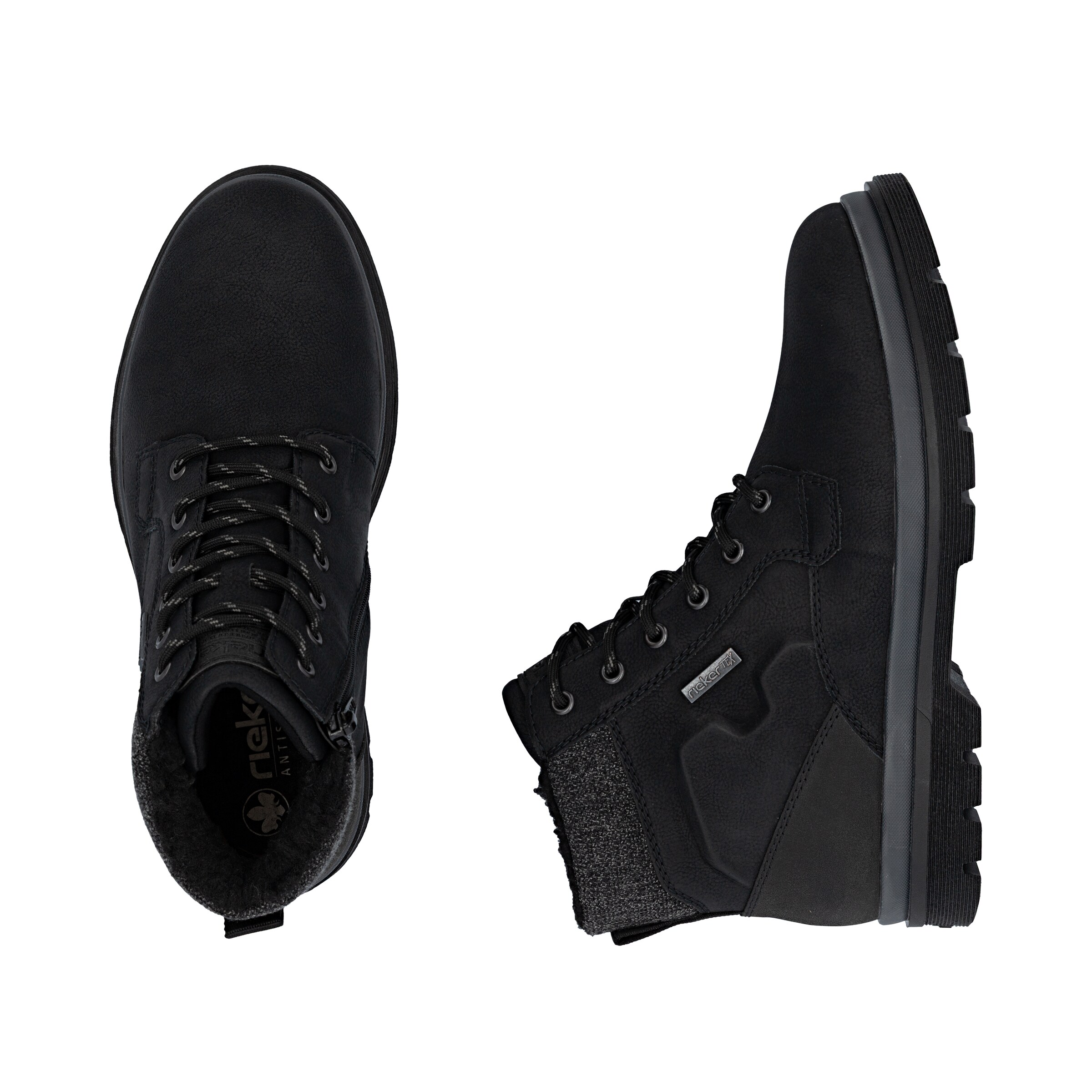 Bottes à lacets Rieker en noir