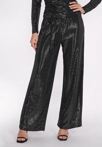 faina Loose fit Trousers in Black: front
