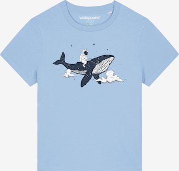 T-shirt ' Spacewhale ' Watapparel en bleu : devant