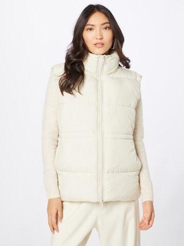 WEEKDAY Bodywarmer 'Kate' in Beige: voorkant