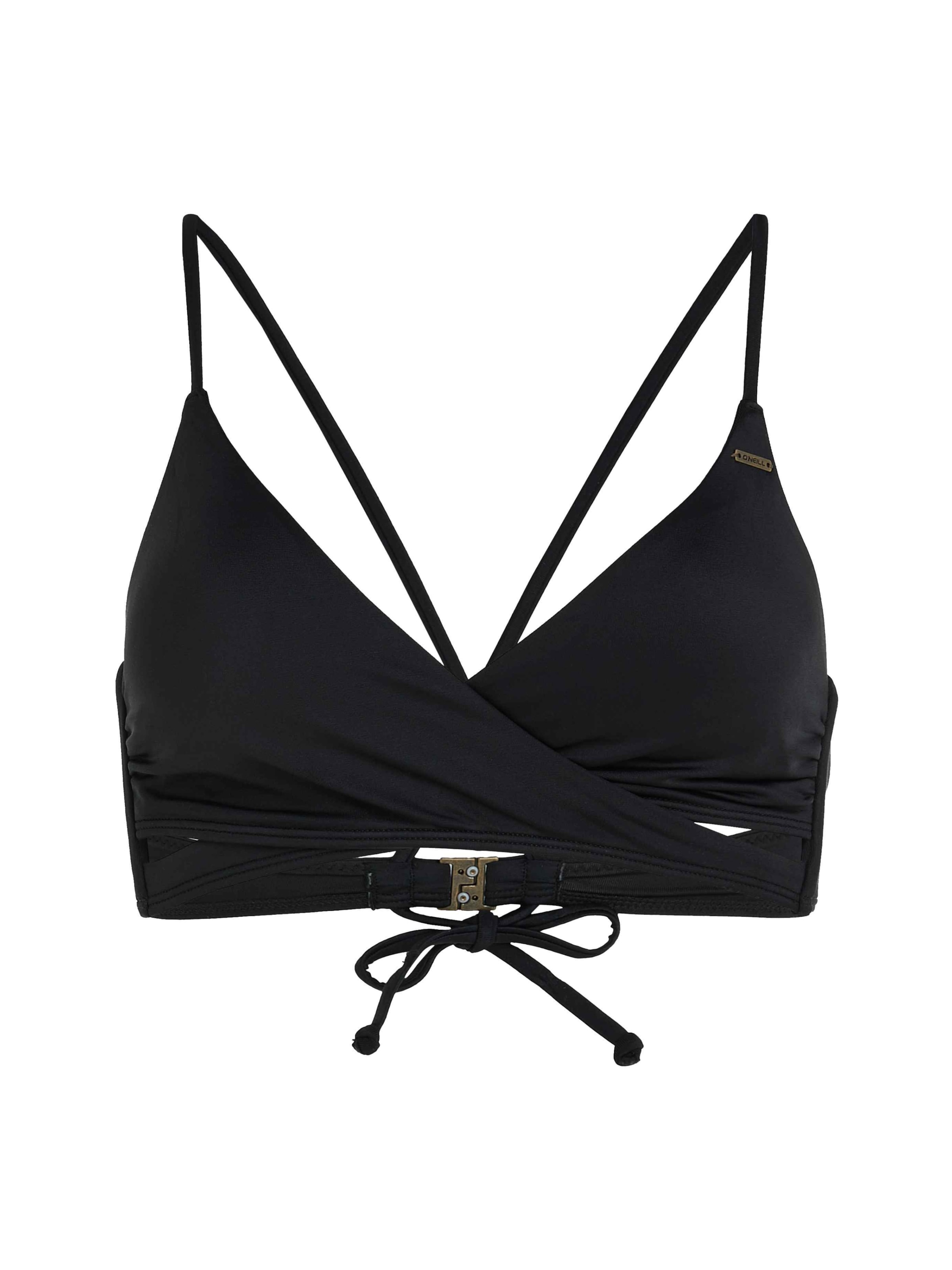 O'NEILL Сутиен с триъгълни чашки Горнище на бански 'Baay' в черно: отпред