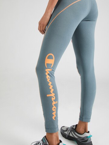 Champion Authentic Athletic Apparel Skinny Športne hlače | siva barva