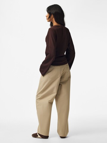 PIECES Shirt 'PCAlli' in Braun