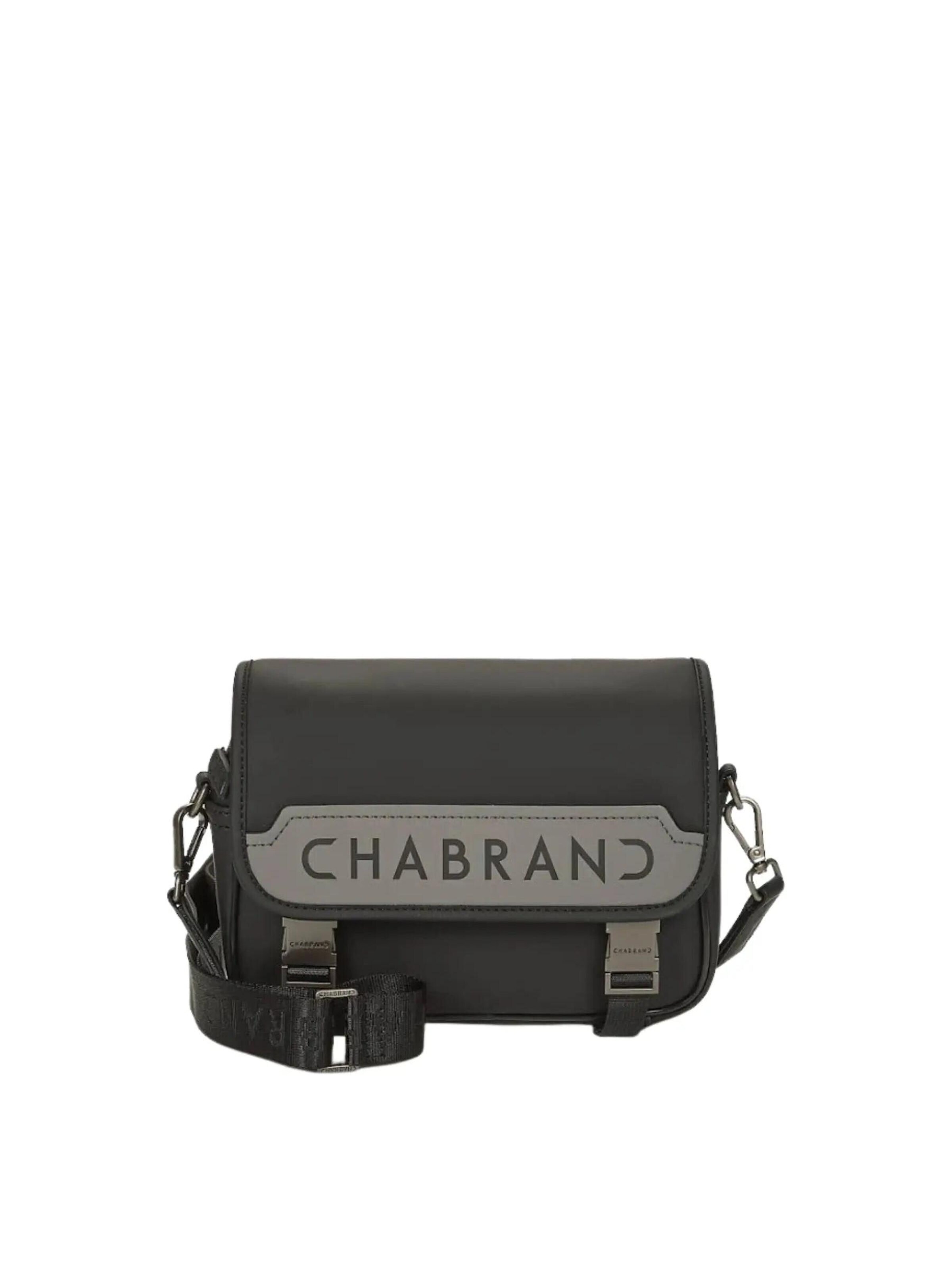Chabrand Handtasche 'Chabrand Sacoche zippée Touch Bis Noir/Gris'‌‌ in Schwarz: Vorderseite
