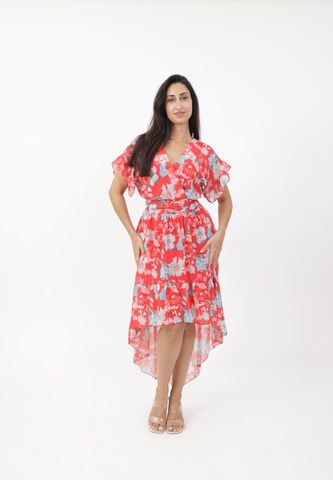 Robe Elara en rouge : devant