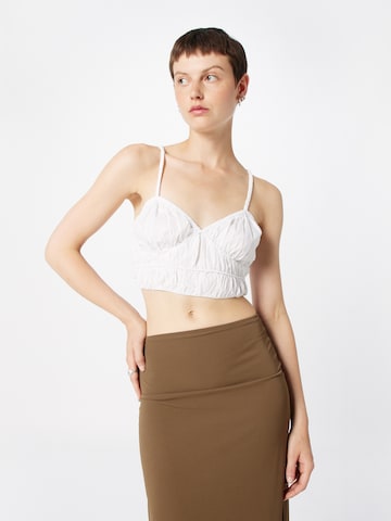 Gina Tricot Top 'Sanna' in White: front