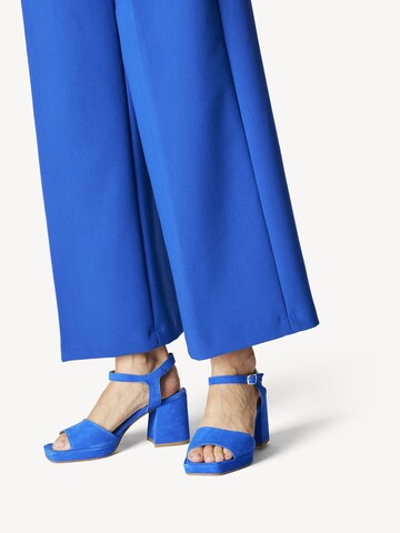 Sandales TAMARIS en bleu : devant