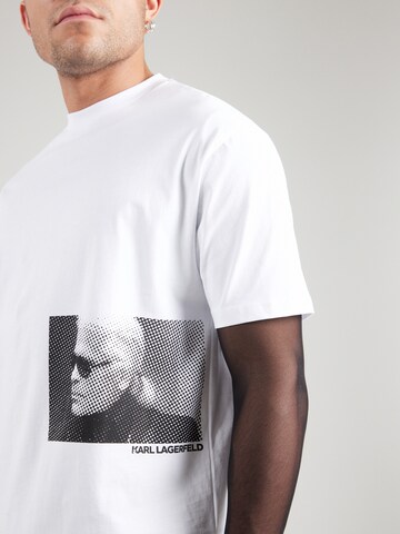 Karl Lagerfeld Μπλουζάκι σε λευκό