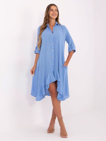 Madnezz House Dress in Blue: front