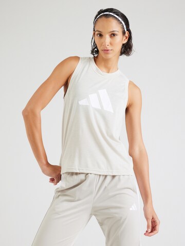 Haut de sport ADIDAS PERFORMANCE en gris : devant