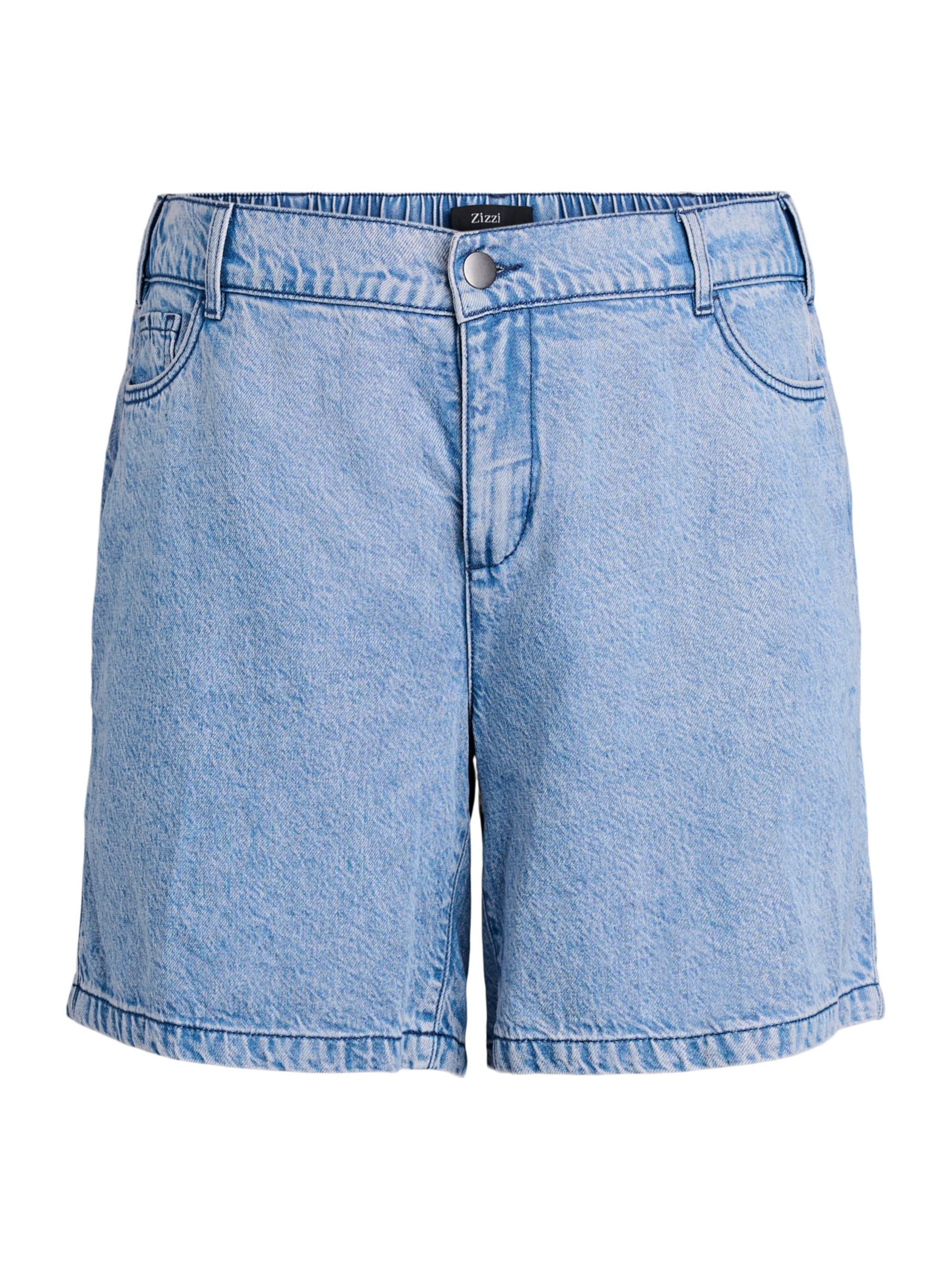 Zizzi Štandardný strih Džínsy 'Dami' - Modrá: predná strana