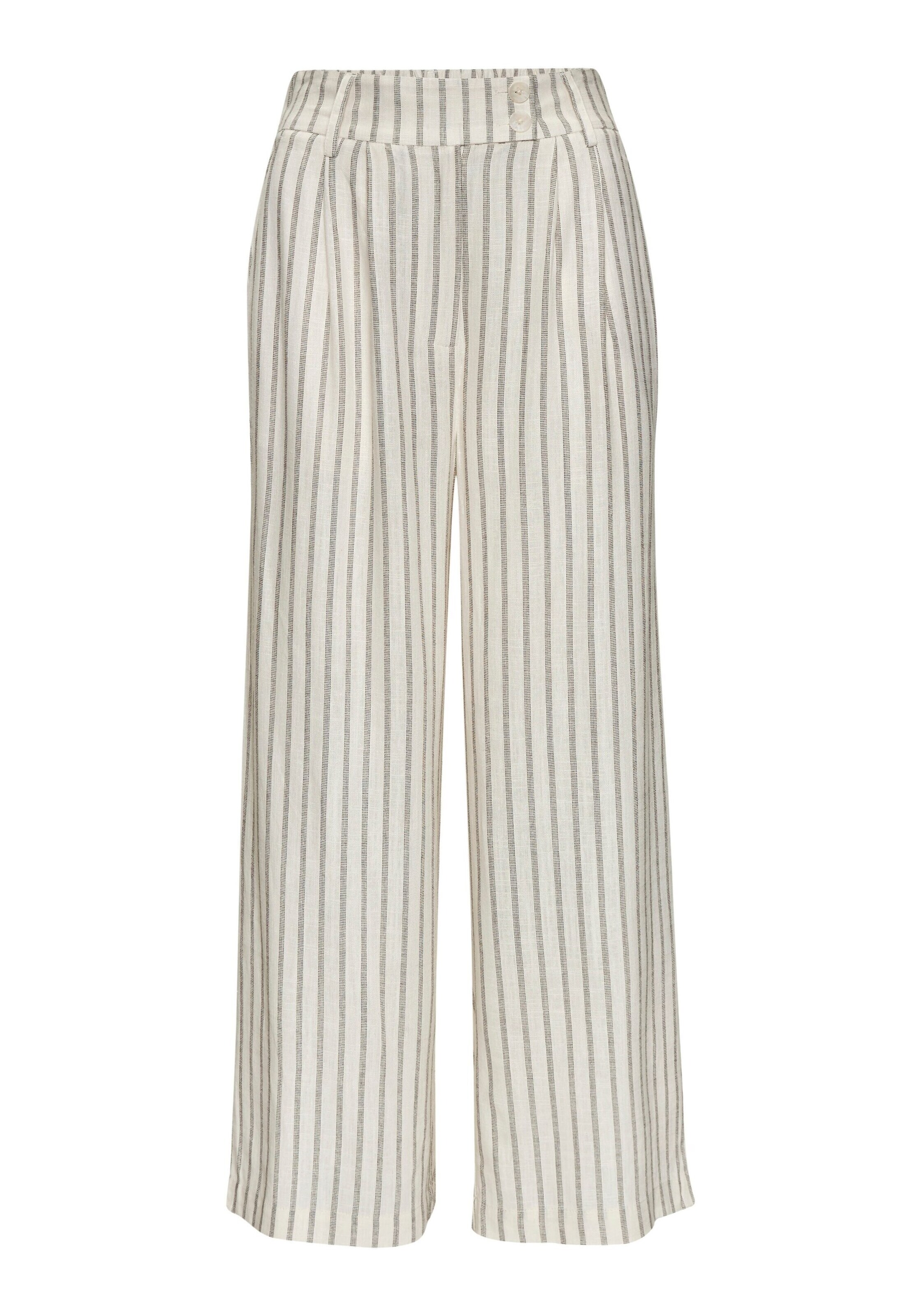 LASCANA - Pierna ancha Pantalón plisado en beige: frente