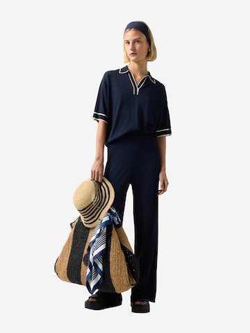 BOGNER Wide leg Trousers 'Paula' in Blue