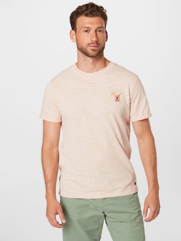 JACK & JONES Tričko 'JPRBLABEACH EMBROIDERY' – oranžová: přední strana