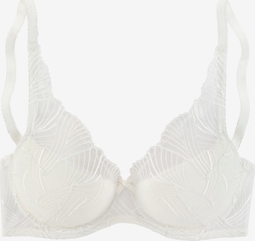 LASCANA Push-up Bra in White: front