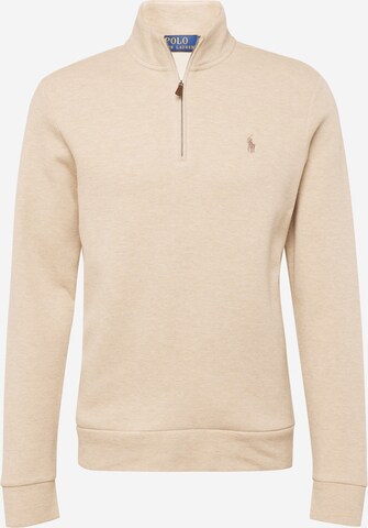 Sweat-shirt Polo Ralph Lauren en beige : devant