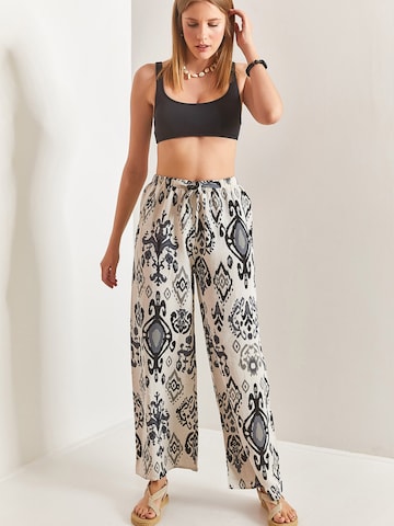 Bianco Lucci Wide Leg Bukser i sort