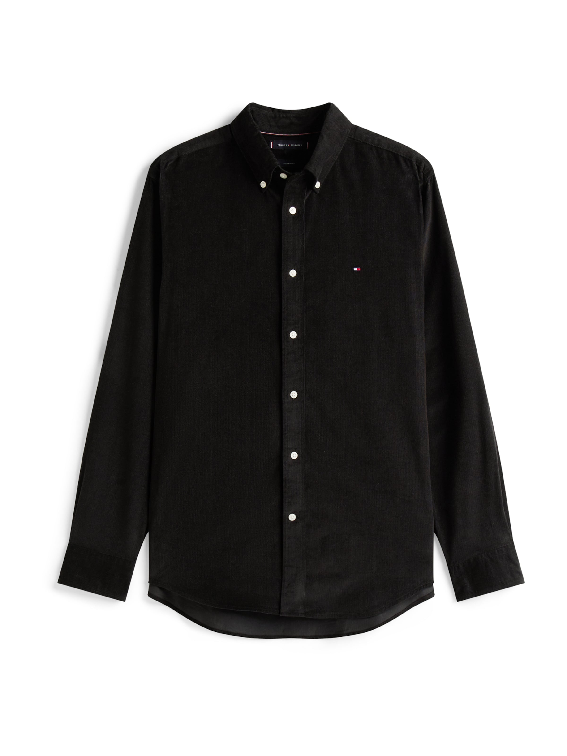 TOMMY HILFIGER Regular fit Πουκάμισο σε μαύρο: μπροστά