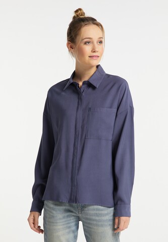 Camicia da donna di DreiMaster Vintage in blu: frontale