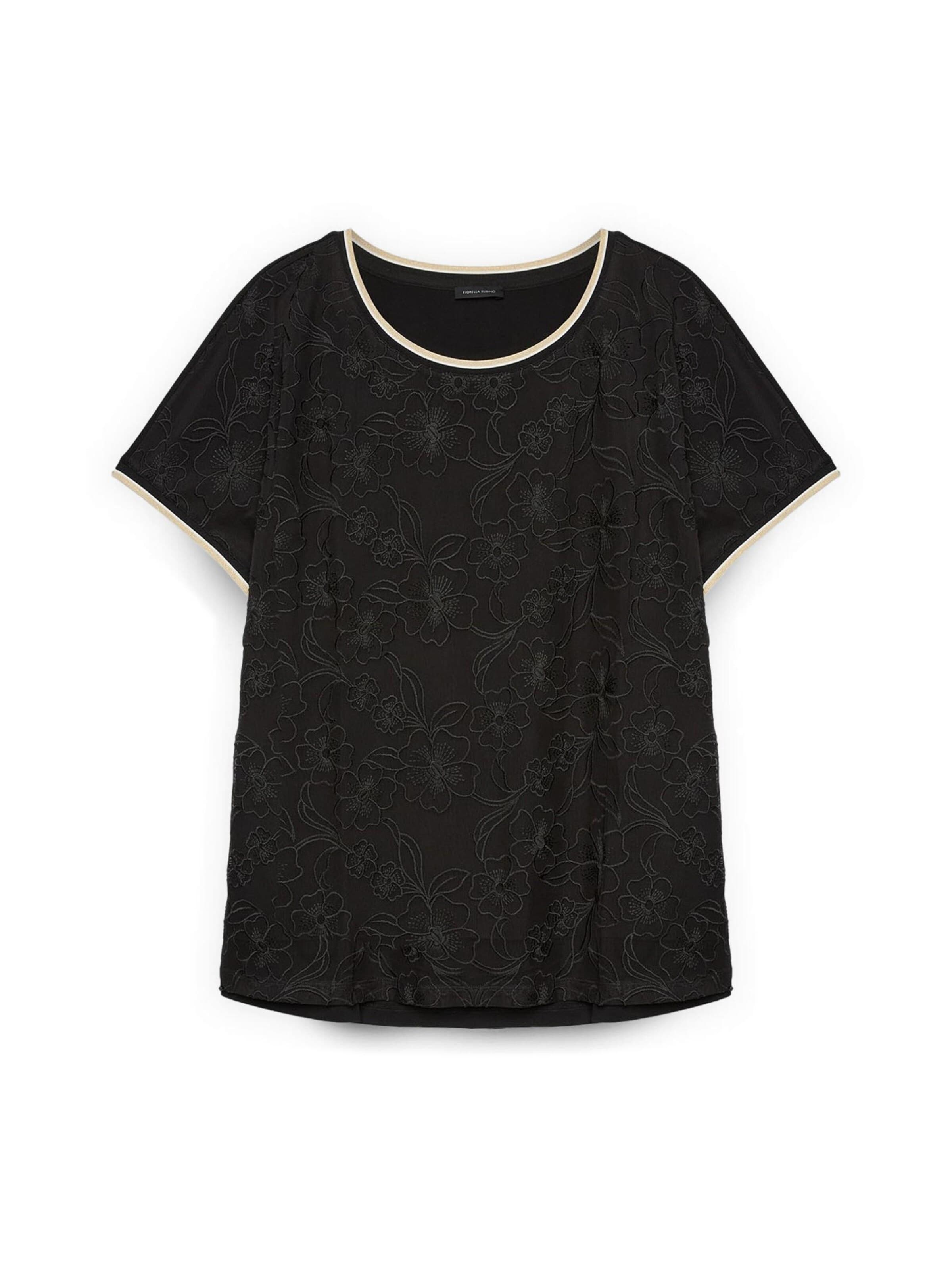T-shirt Fiorella Rubino en noir : devant