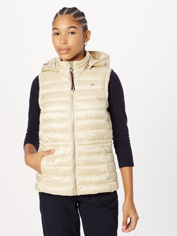 Gilet TOMMY HILFIGER en beige : devant