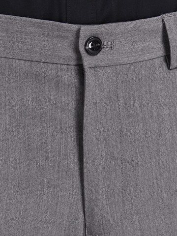 JACK & JONES Slim fit Trousers with creases 'Franco' in Grey