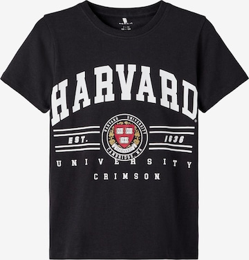 NAME IT Shirt 'University Fabius' in Black: front