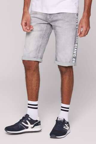 CAMP DAVID Regular Jeans in Grey: front