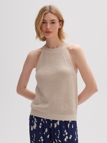 OPUS Knitted Top in Beige: front