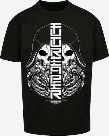 F4NT4STIC Shirt 'Cyber Bone Futureaper CYBERPUNK STYLES' in Schwarz: predná strana