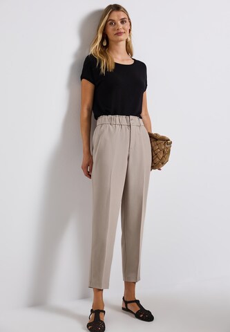 STREET ONE Slim fit Pleated Pants in Beige